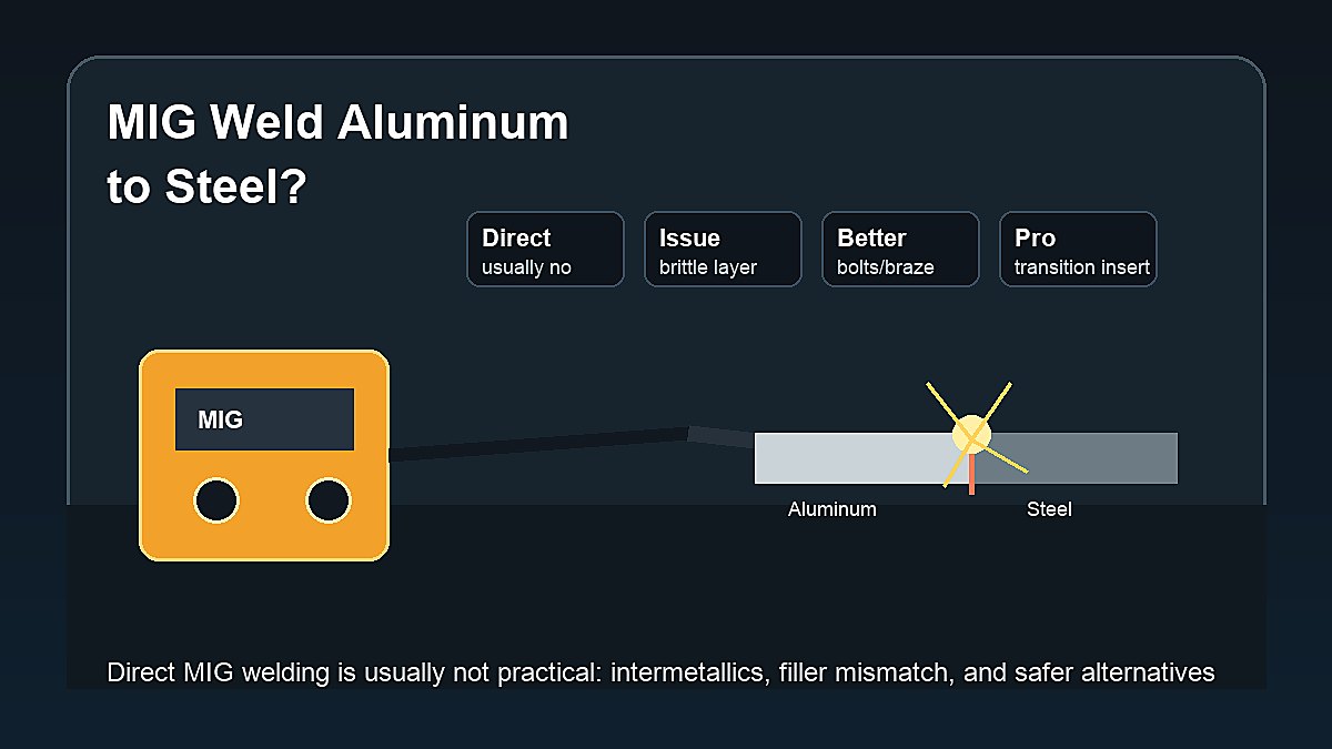 Can You MIG Weld Aluminum to Steel?