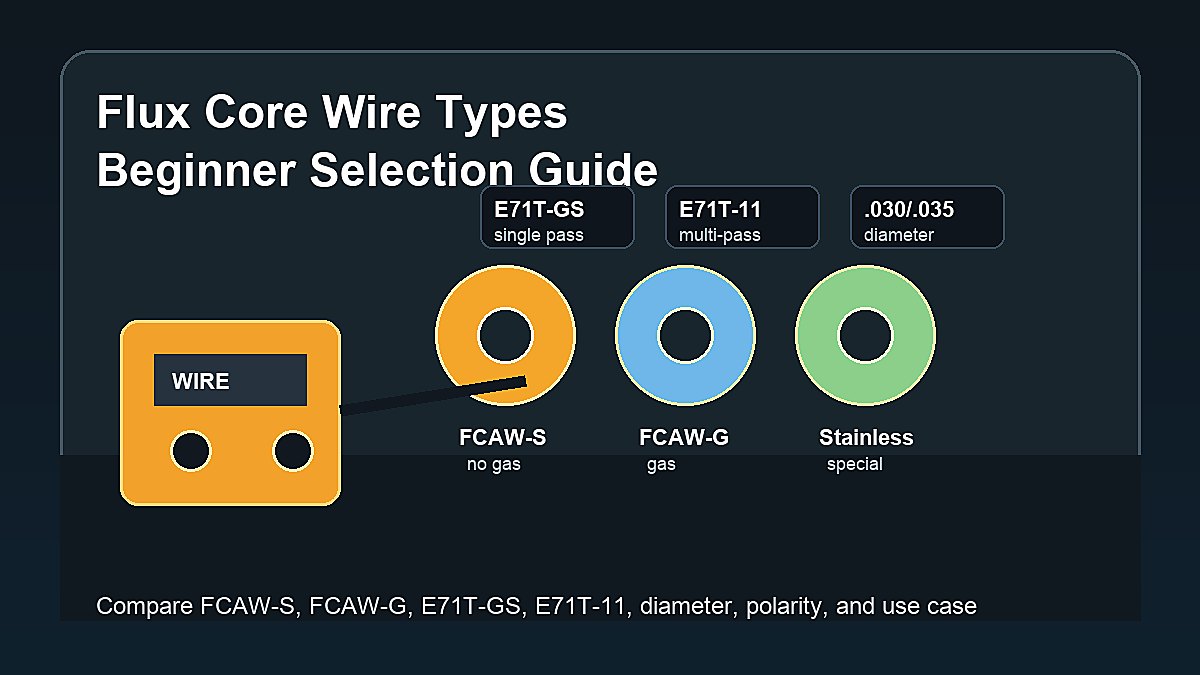 Different Flux Core Welding Wire Types Explained