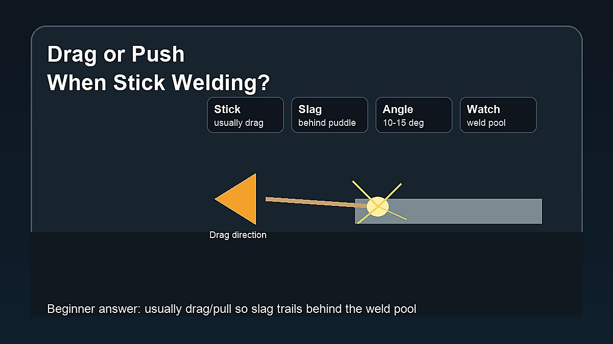 Do You Drag or Push When Stick Welding?