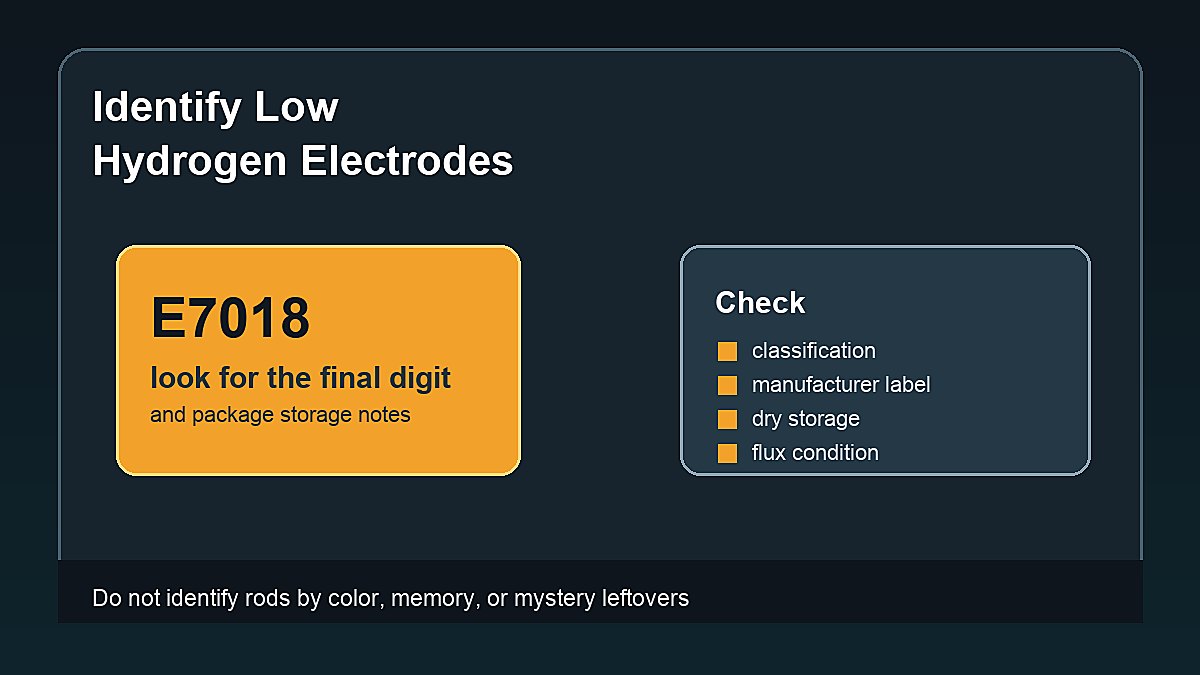 How to Identify Low Hydrogen Electrodes