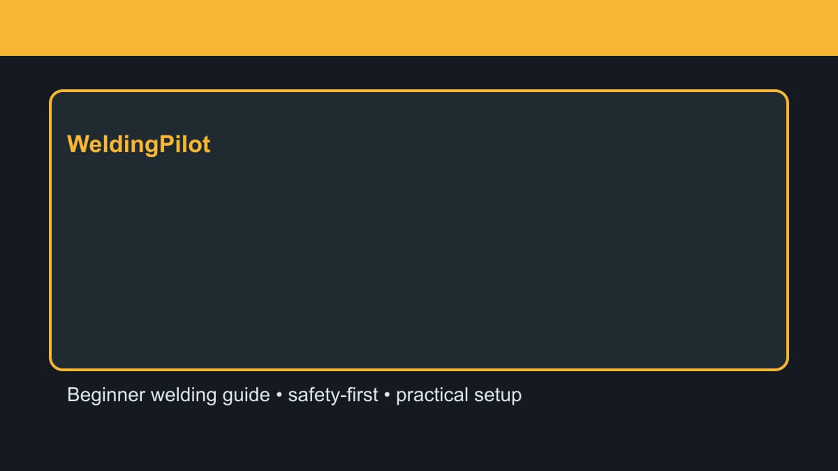 Welding Tool List for Beginners